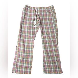 EUC Xhilaration Plaid Pajama Pant Bottoms in Pink/White/Gray/Orange/Blue